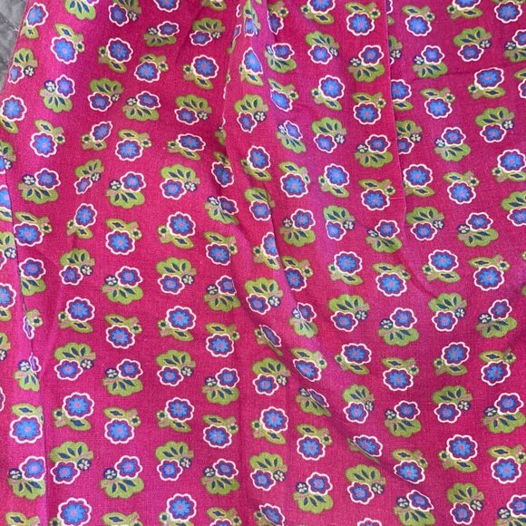 Liz Sport Vintage Womens Size Small Pink Relaxed Fit Floral Cotton Pants - Picture 2 of 10